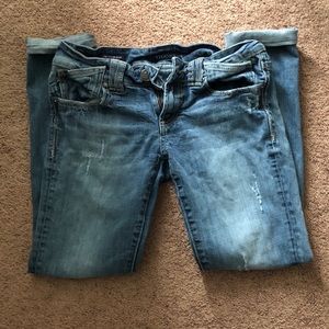 Vigoss Blue Denim Skinny Jeans, Size 27